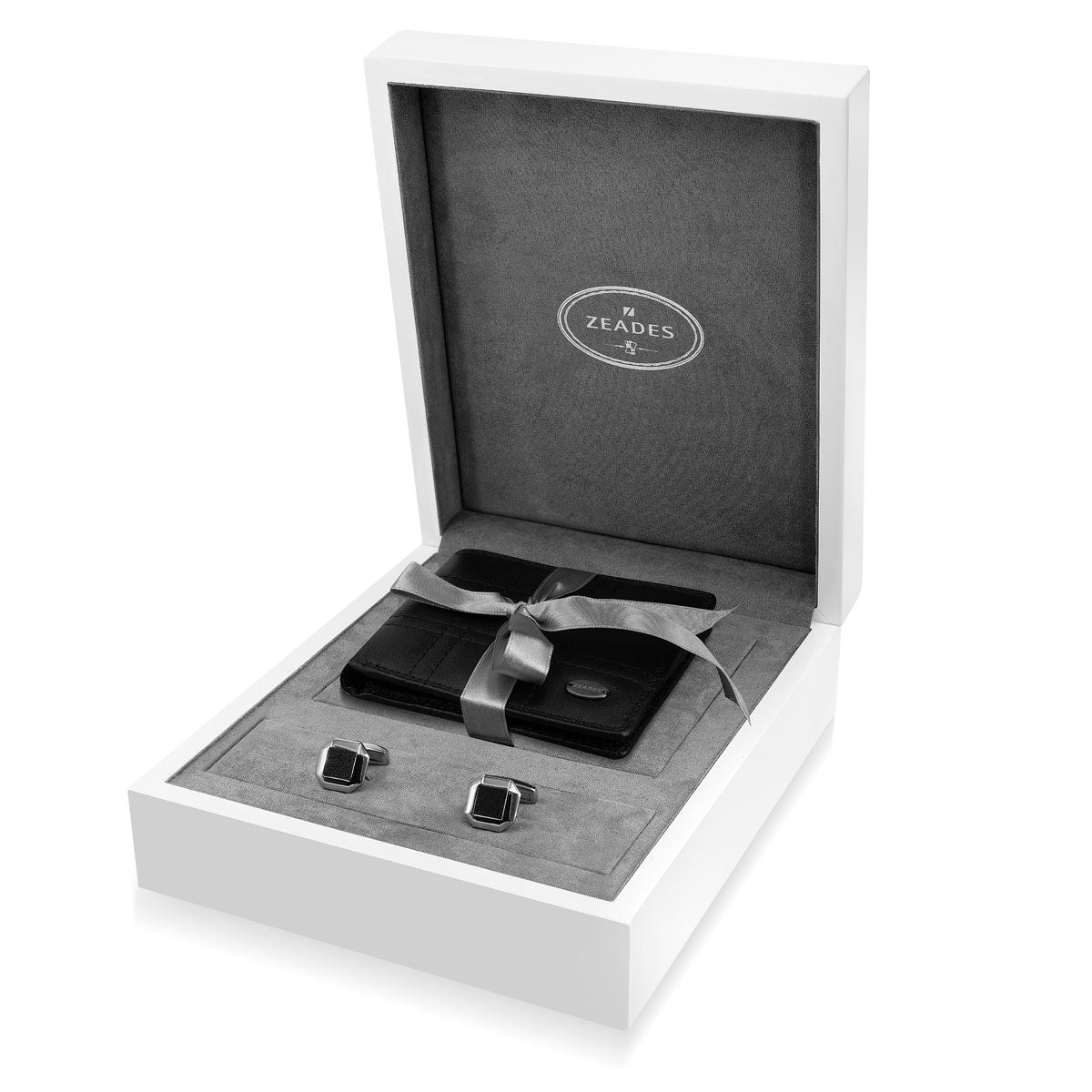 SET Cadeau : Portefeuille et Boutons de Manchette pour homme.